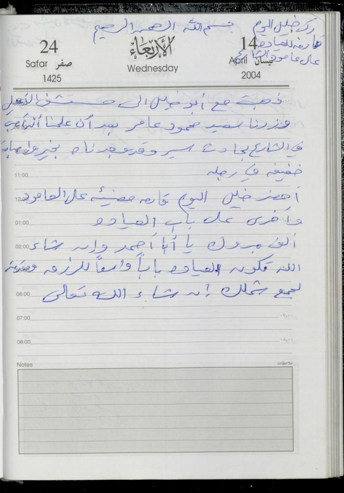 The Diary of Fadeyyeh Darabe, Dura- Hebron, 2004