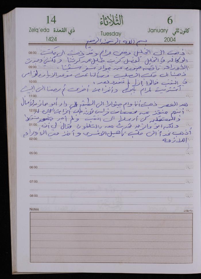 The Diary of Fadeyyeh Darabe, Dura- Hebron, 2004