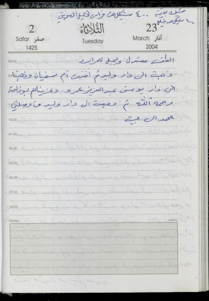 The Diary of Fadeyyeh Darabe, Dura- Hebron, 2004