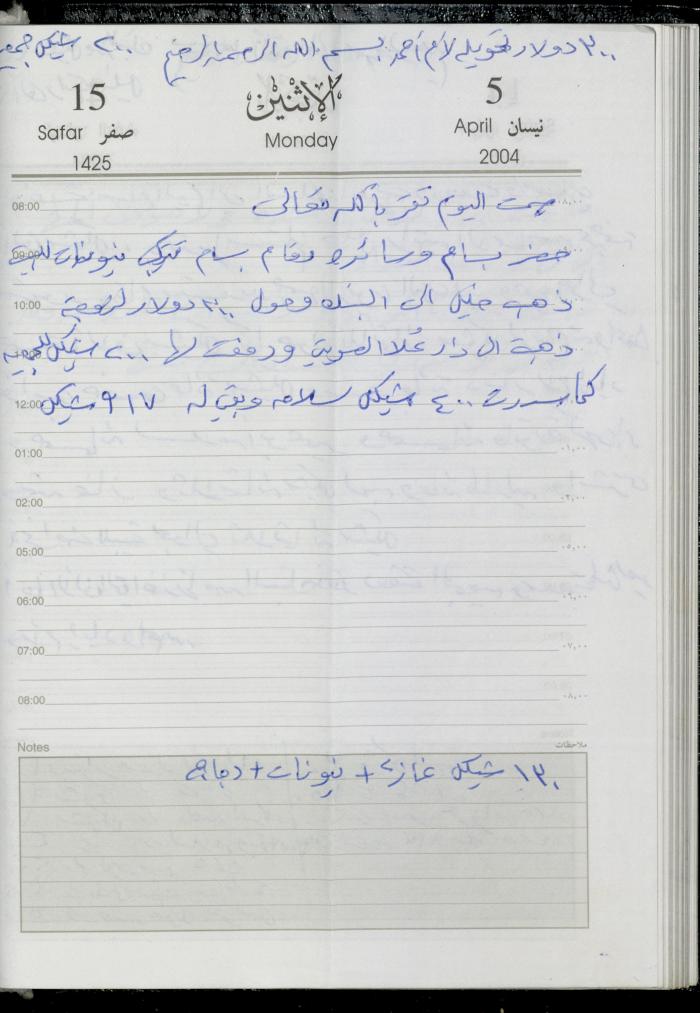 The Diary of Fadeyyeh Darabe, Dura- Hebron, 2004