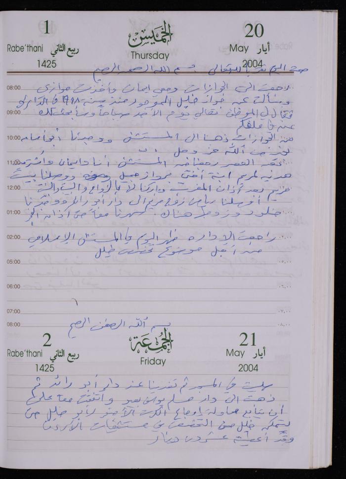 The Diary of Fadeyyeh Darabe, Dura- Hebron, 2004