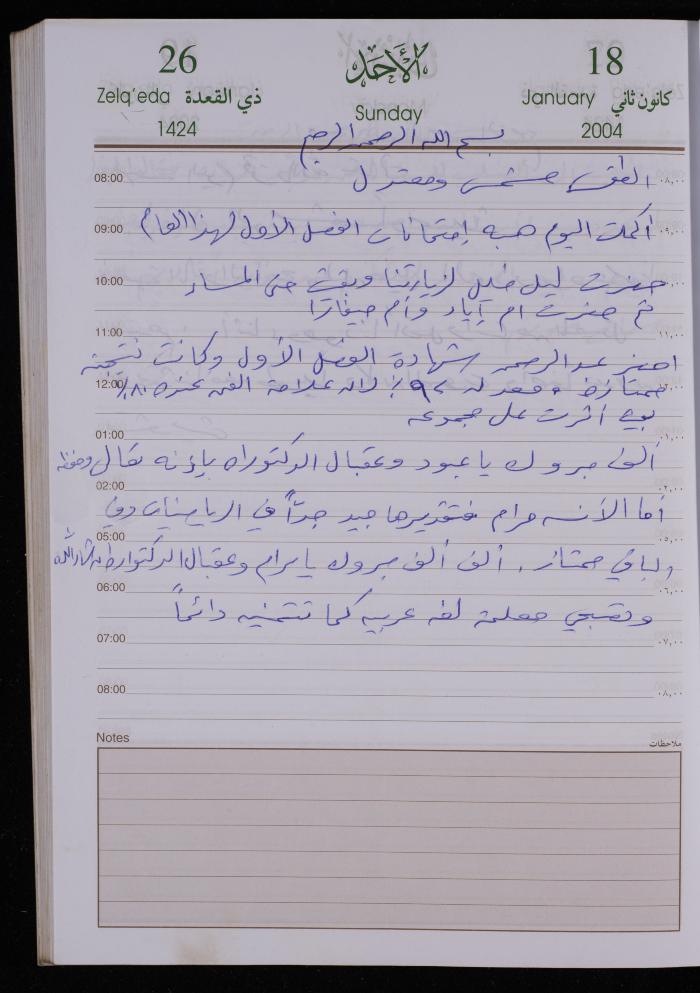 The Diary of Fadeyyeh Darabe, Dura- Hebron, 2004