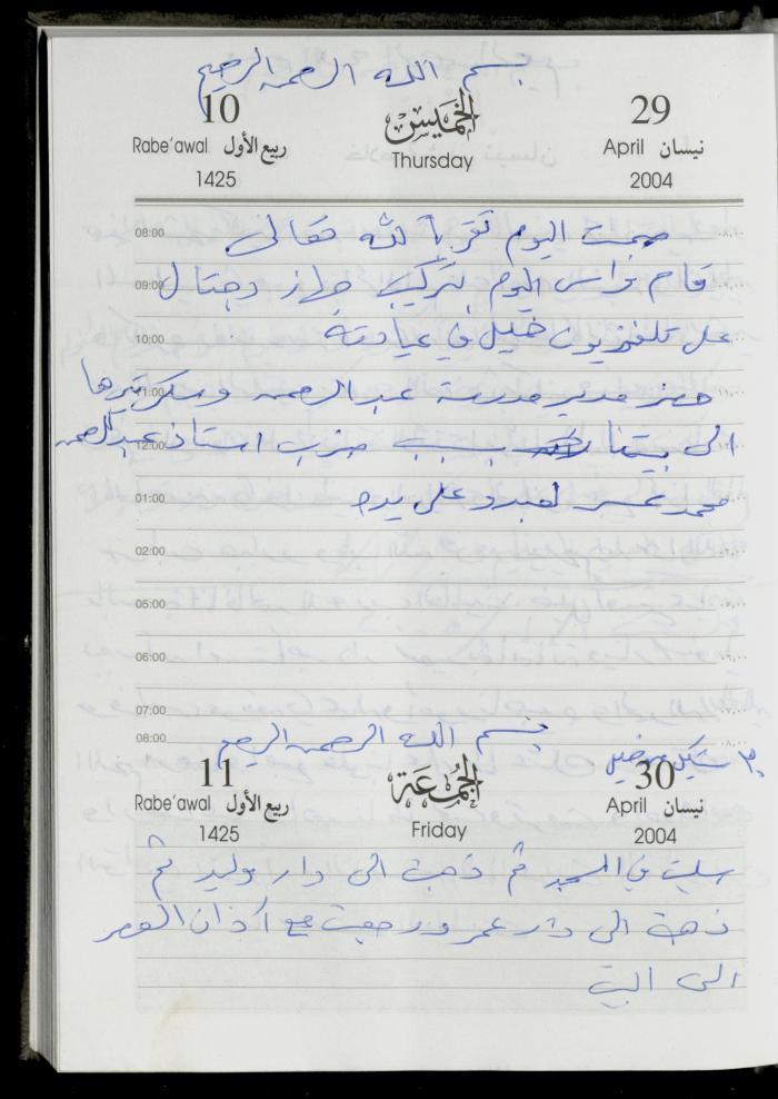 The Diary of Fadeyyeh Darabe, Dura- Hebron, 2004