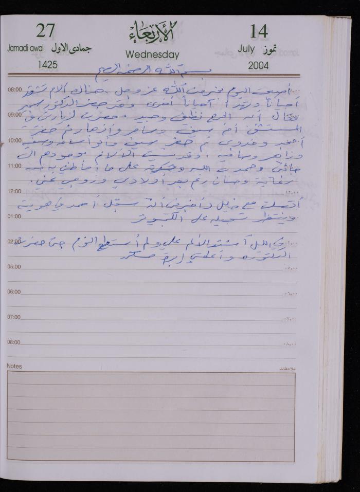 The Diary of Fadeyyeh Darabe, Dura- Hebron, 2004