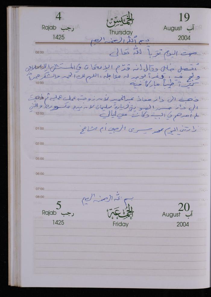 The Diary of Fadeyyeh Darabe, Dura- Hebron, 2004