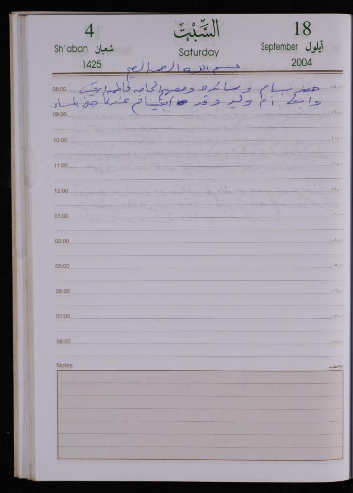 The Diary of Fadeyyeh Darabe, Dura- Hebron, 2004