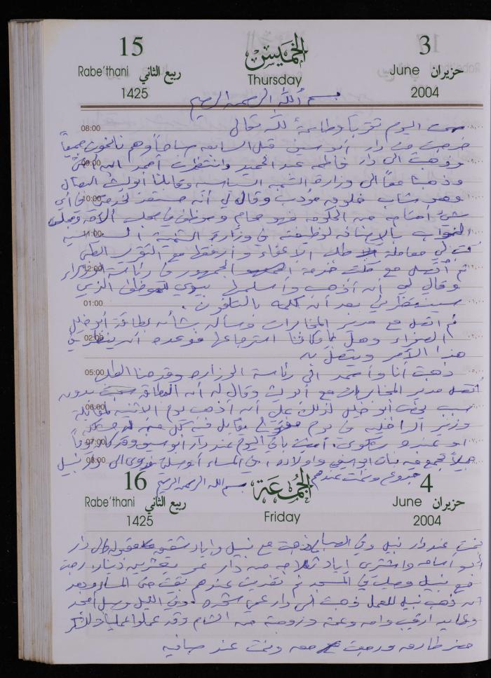 The Diary of Fadeyyeh Darabe, Dura- Hebron, 2004