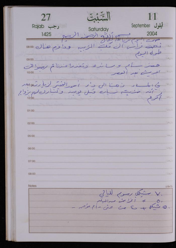 The Diary of Fadeyyeh Darabe, Dura- Hebron, 2004