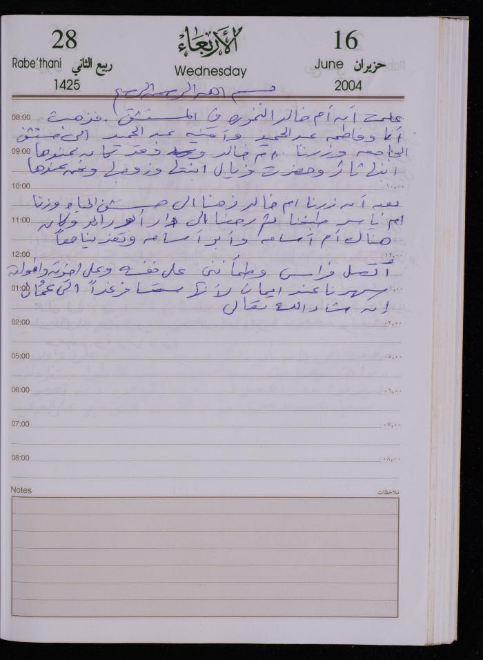 The Diary of Fadeyyeh Darabe, Dura- Hebron, 2004