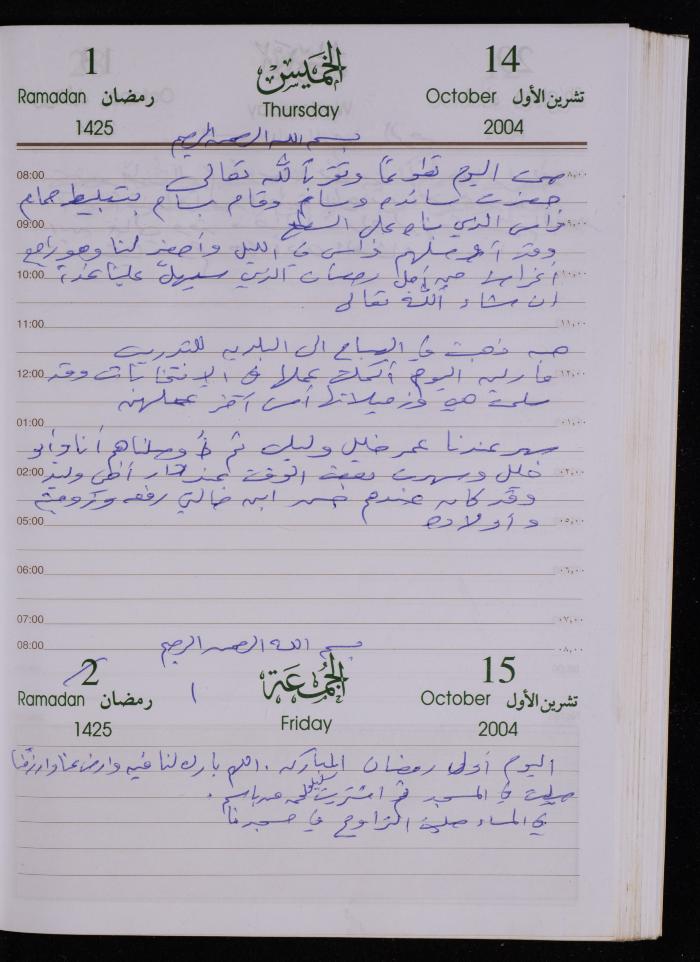 The Diary of Fadeyyeh Darabe, Dura- Hebron, 2004