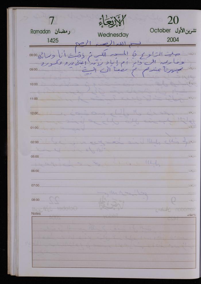 The Diary of Fadeyyeh Darabe, Dura- Hebron, 2004