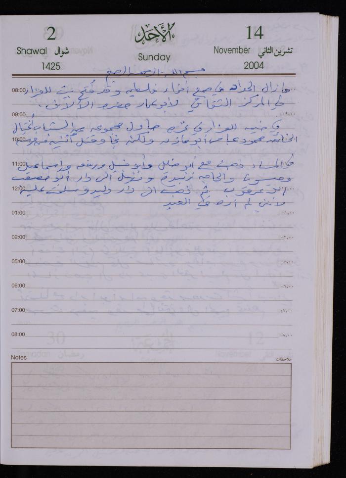 The Diary of Fadeyyeh Darabe, Dura- Hebron, 2004