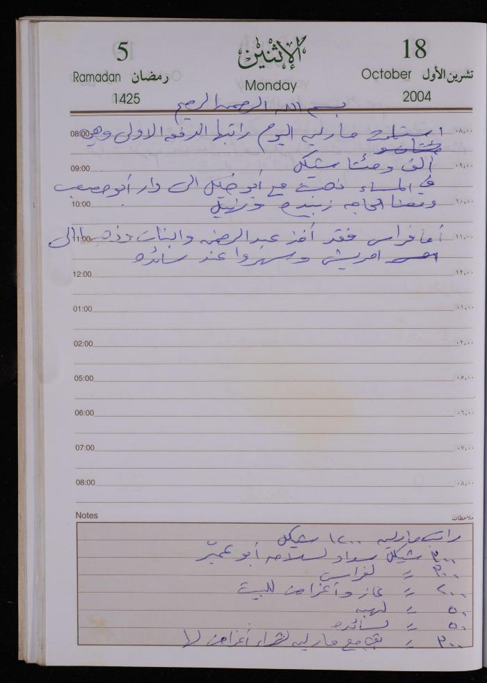 The Diary of Fadeyyeh Darabe, Dura- Hebron, 2004