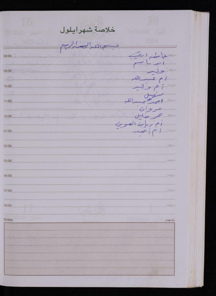The Diary of Fadeyyeh Darabe, Dura- Hebron, 2004