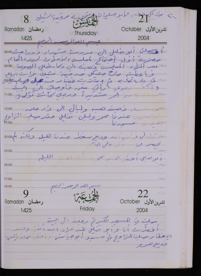 The Diary of Fadeyyeh Darabe, Dura- Hebron, 2004