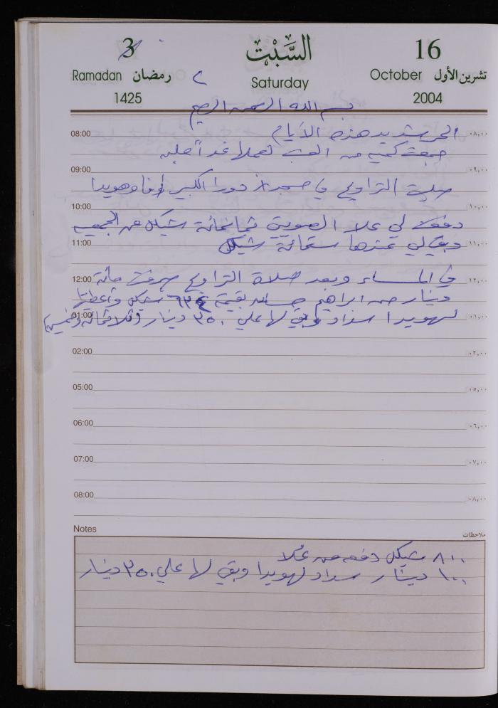 The Diary of Fadeyyeh Darabe, Dura- Hebron, 2004