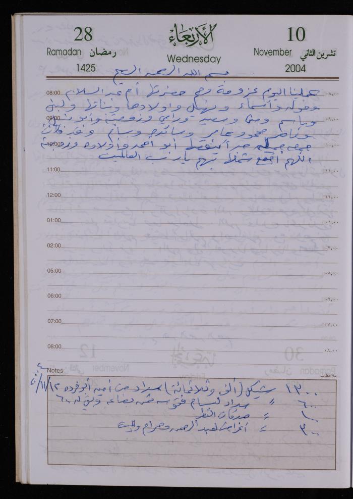 The Diary of Fadeyyeh Darabe, Dura- Hebron, 2004