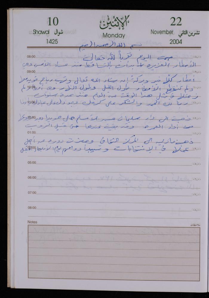 The Diary of Fadeyyeh Darabe, Dura- Hebron, 2004