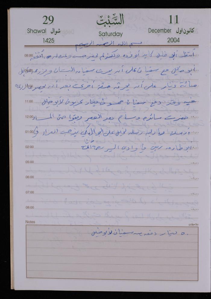 The Diary of Fadeyyeh Darabe, Dura- Hebron, 2004