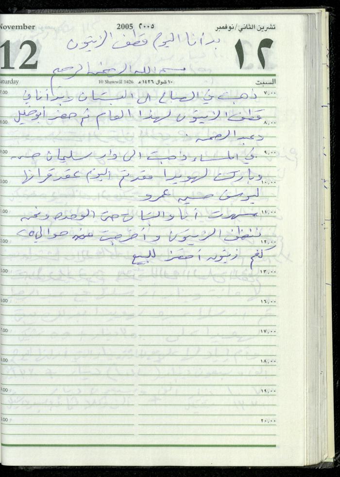 The Diary of Fadeyyeh Darabe, Dura- Hebron, 2005