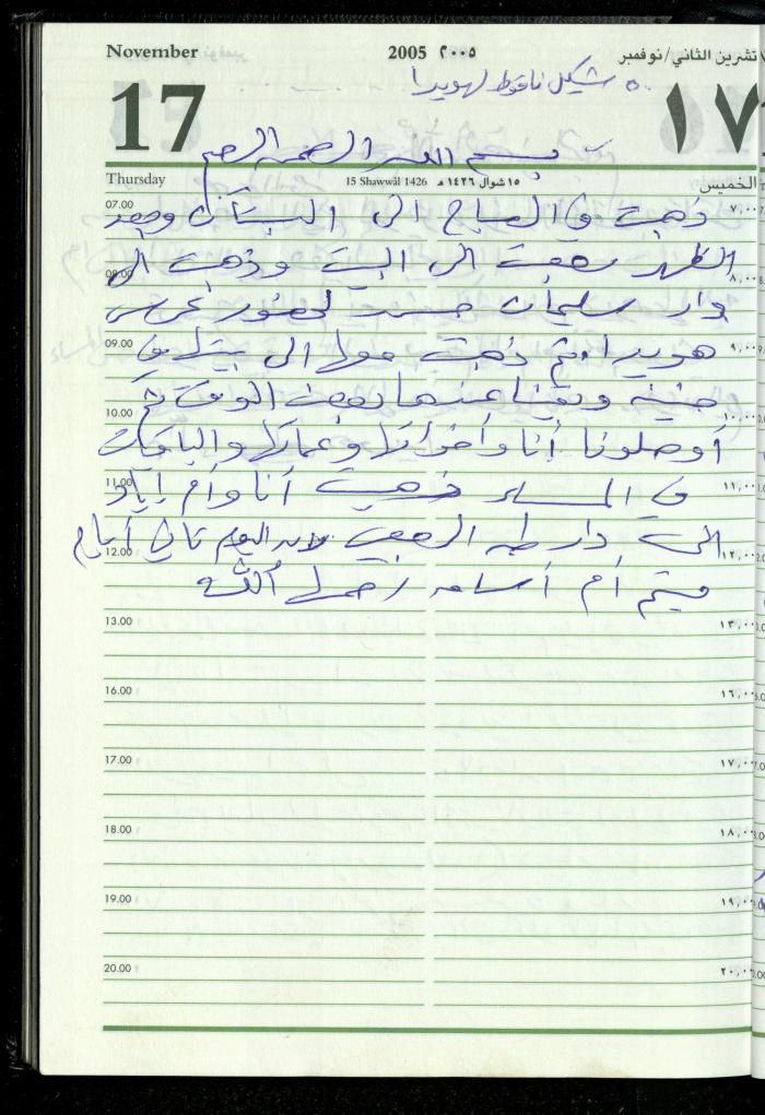 The Diary of Fadeyyeh Darabe, Dura- Hebron, 2005