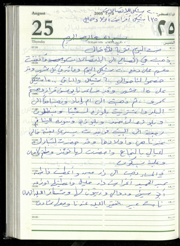 The Diary of Fadeyyeh Darabe, Dura- Hebron, 2005
