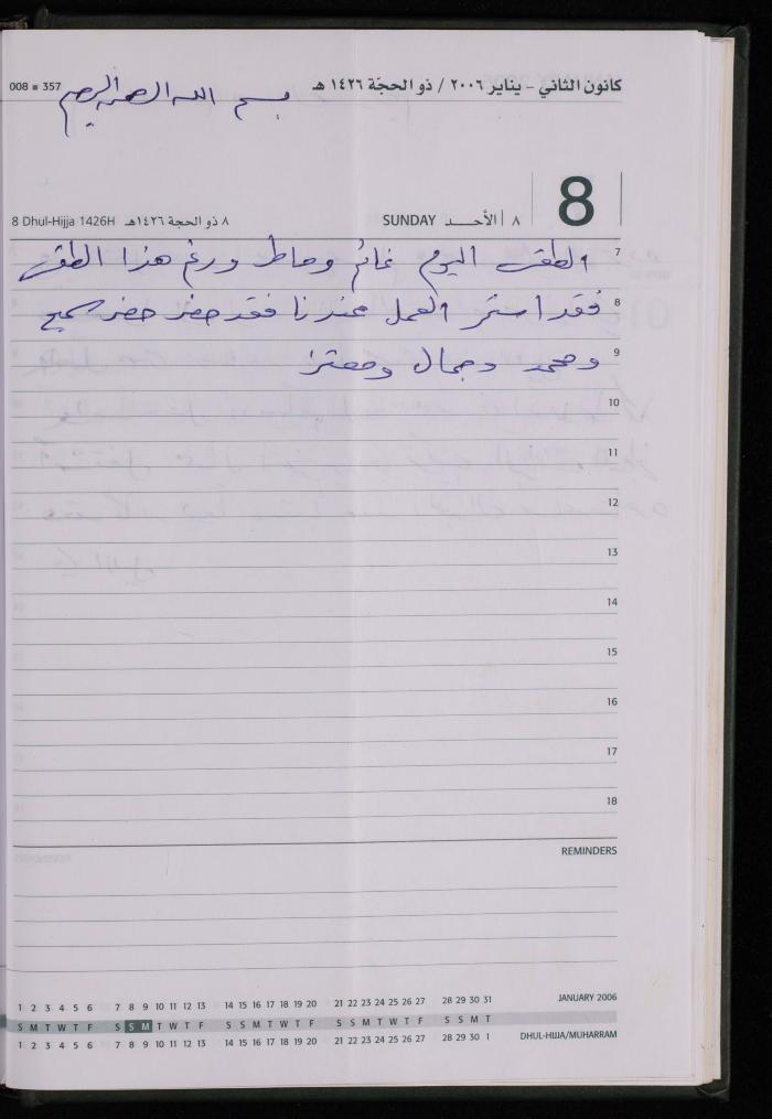 The Diary of Fadeyyeh Darabe, Dura- Hebron, 2006