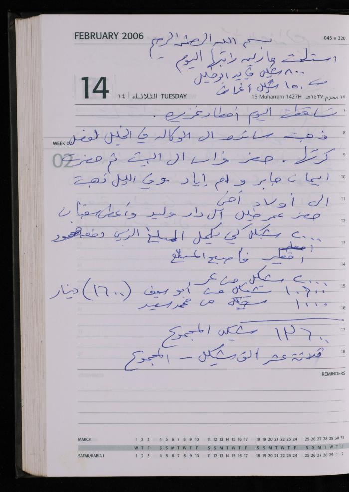 The Diary of Fadeyyeh Darabe, Dura- Hebron, 2006