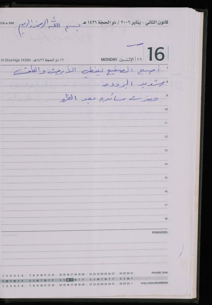 The Diary of Fadeyyeh Darabe, Dura- Hebron, 2006