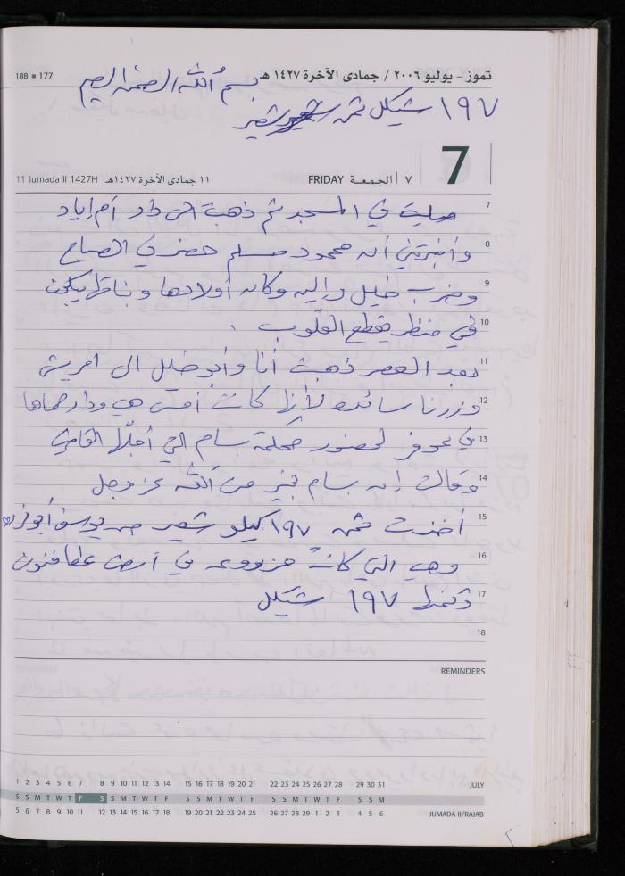 The Diary of Fadeyyeh Darabe, Dura- Hebron, 2006