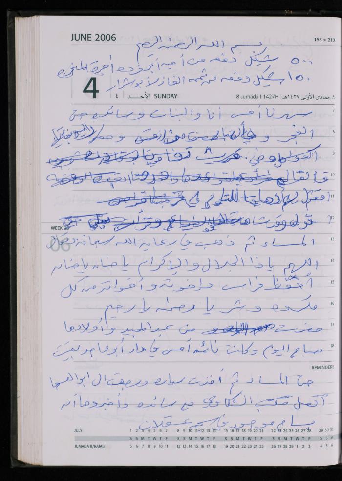 The Diary of Fadeyyeh Darabe, Dura- Hebron, 2006