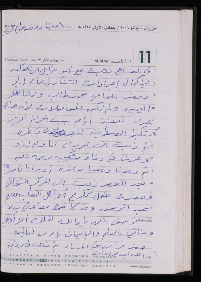 The Diary of Fadeyyeh Darabe, Dura- Hebron, 2006