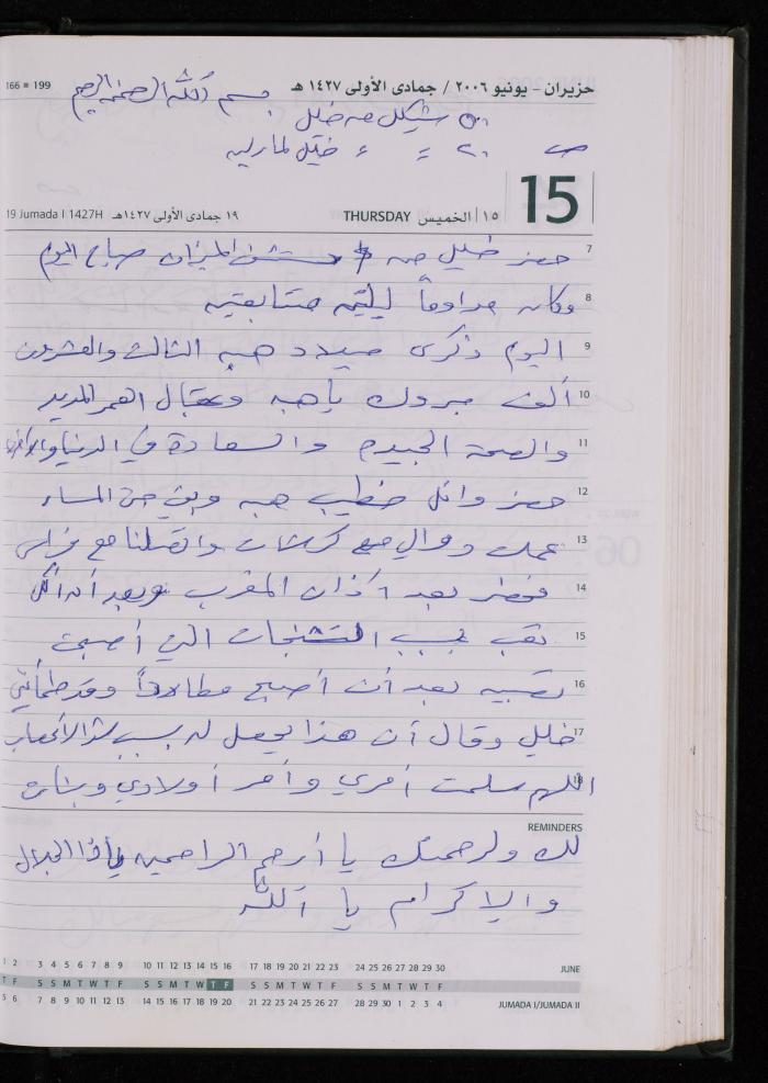 The Diary of Fadeyyeh Darabe, Dura- Hebron, 2006