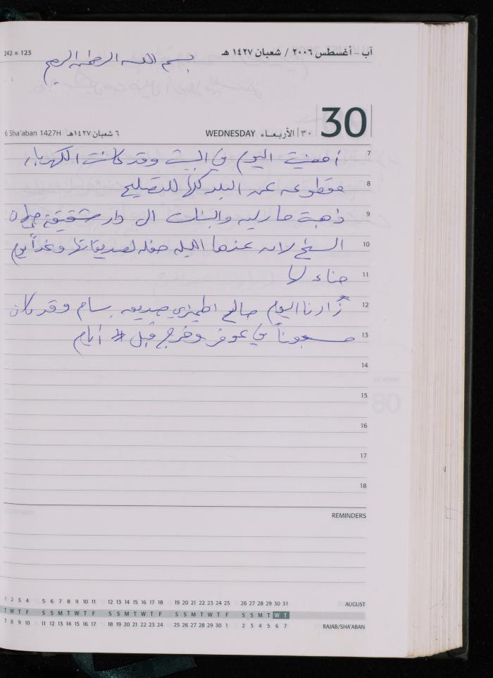 The Diary of Fadeyyeh Darabe, Dura- Hebron, 2006