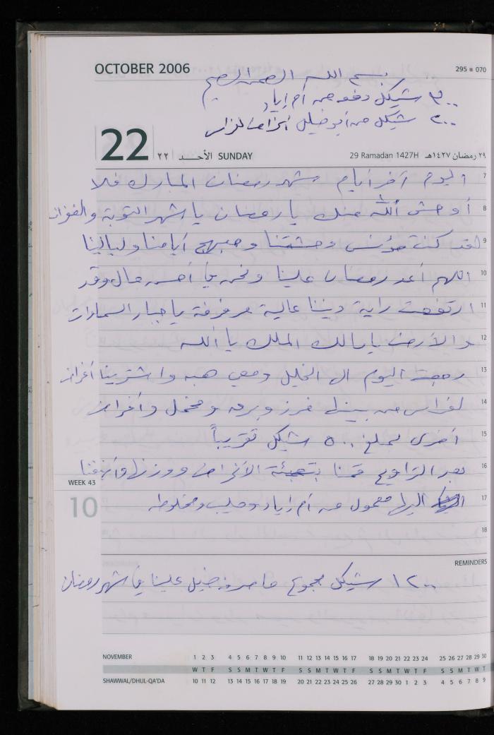 The Diary of Fadeyyeh Darabe, Dura- Hebron, 2006