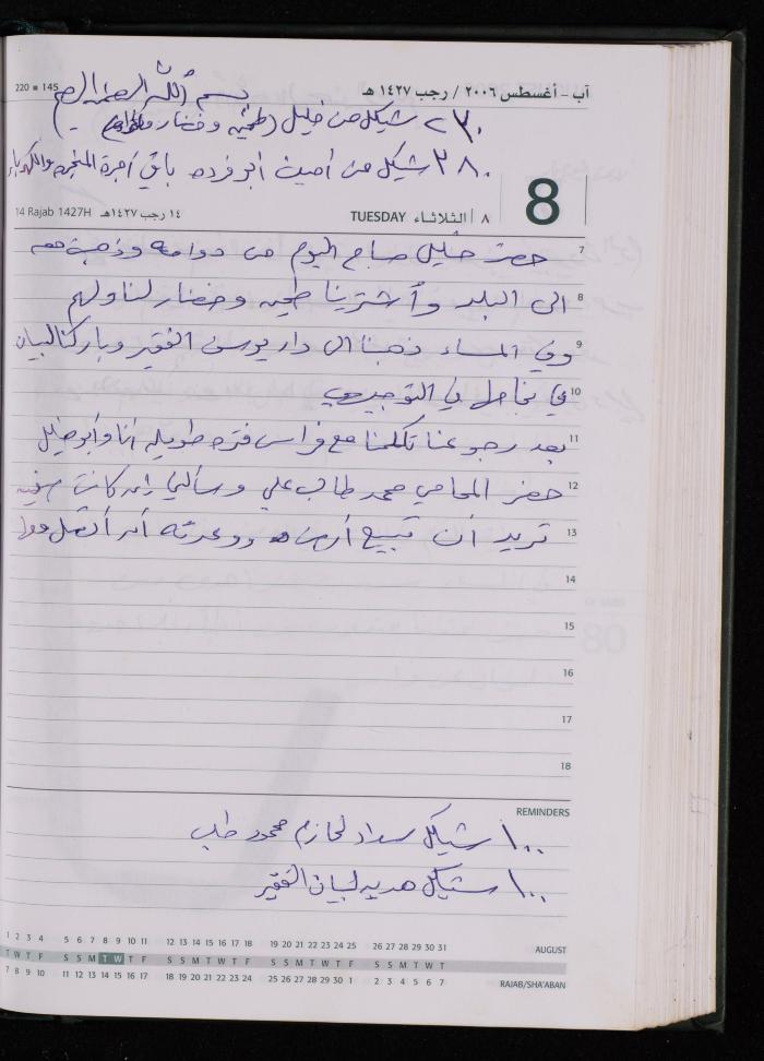 The Diary of Fadeyyeh Darabe, Dura- Hebron, 2006