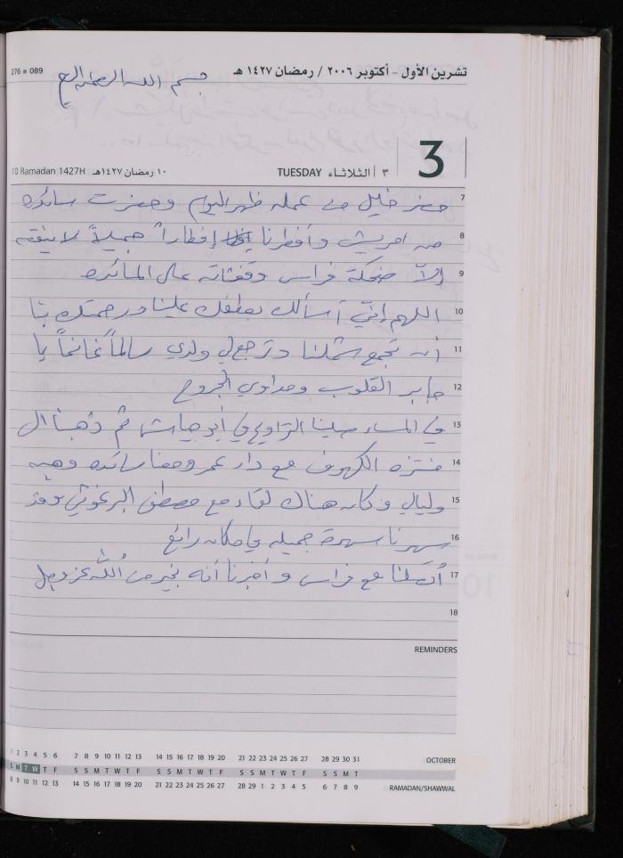 The Diary of Fadeyyeh Darabe, Dura- Hebron, 2006