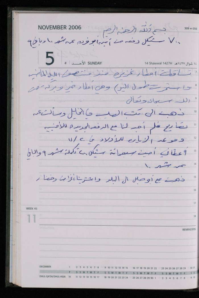 The Diary of Fadeyyeh Darabe, Dura- Hebron, 2006