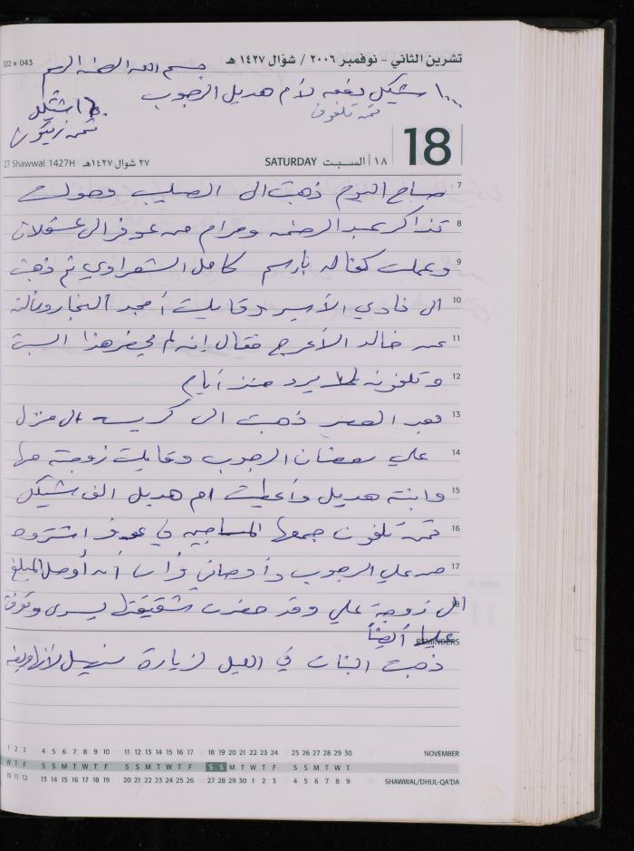 The Diary of Fadeyyeh Darabe, Dura- Hebron, 2006