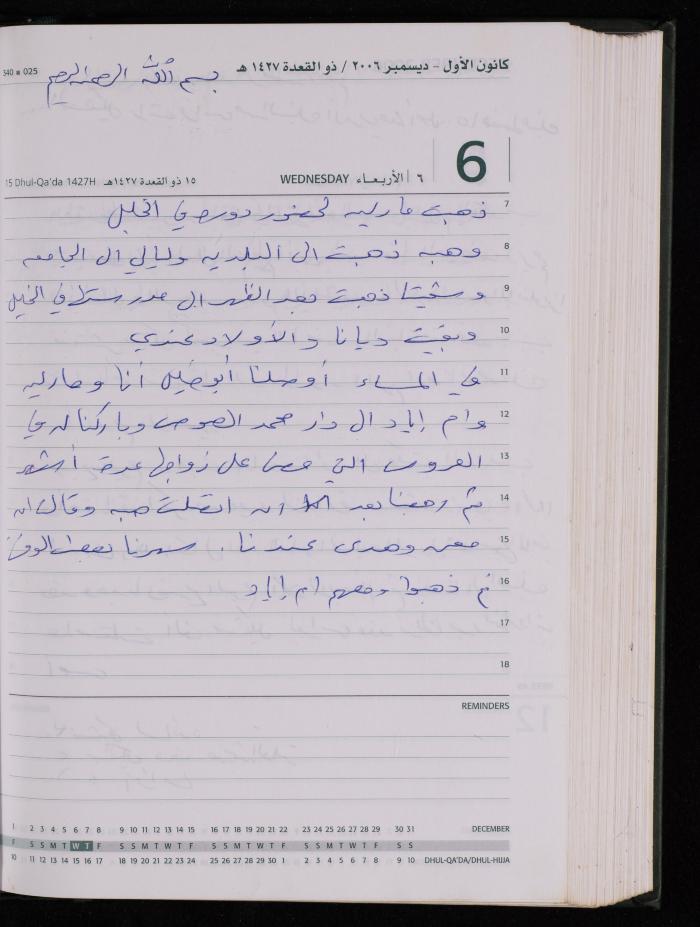 The Diary of Fadeyyeh Darabe, Dura- Hebron, 2006