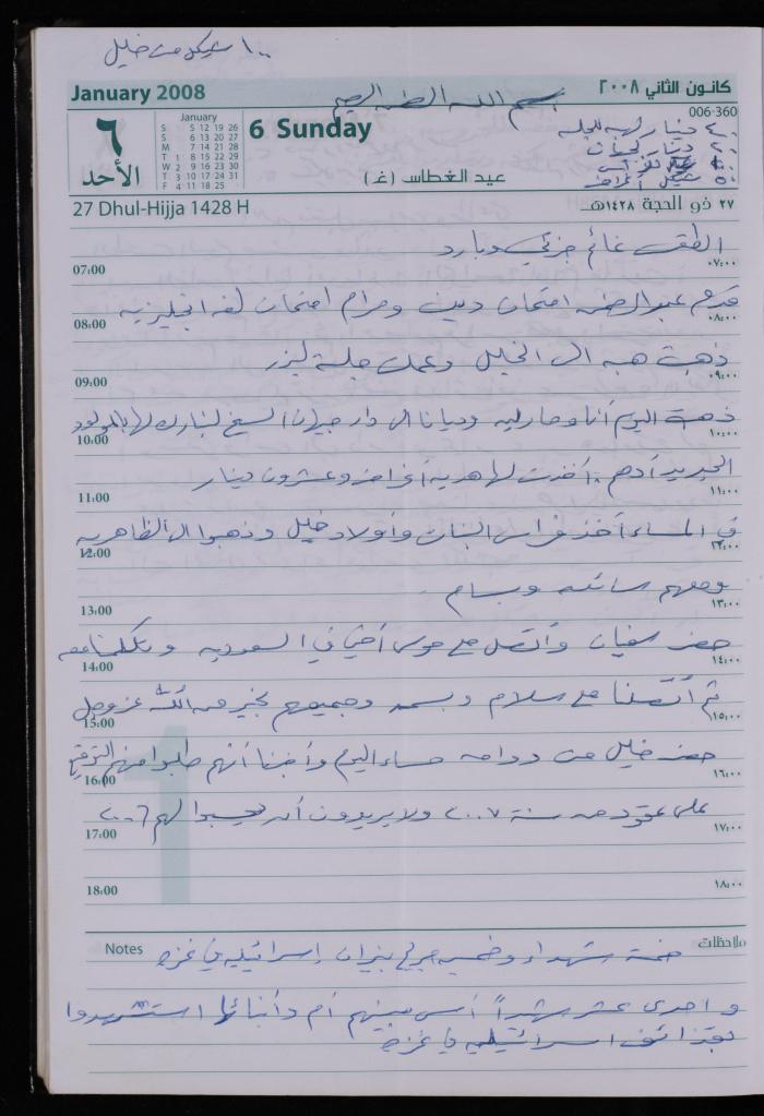 The Diary of Fadeyyeh Darabe, Dura- Hebron, 2008