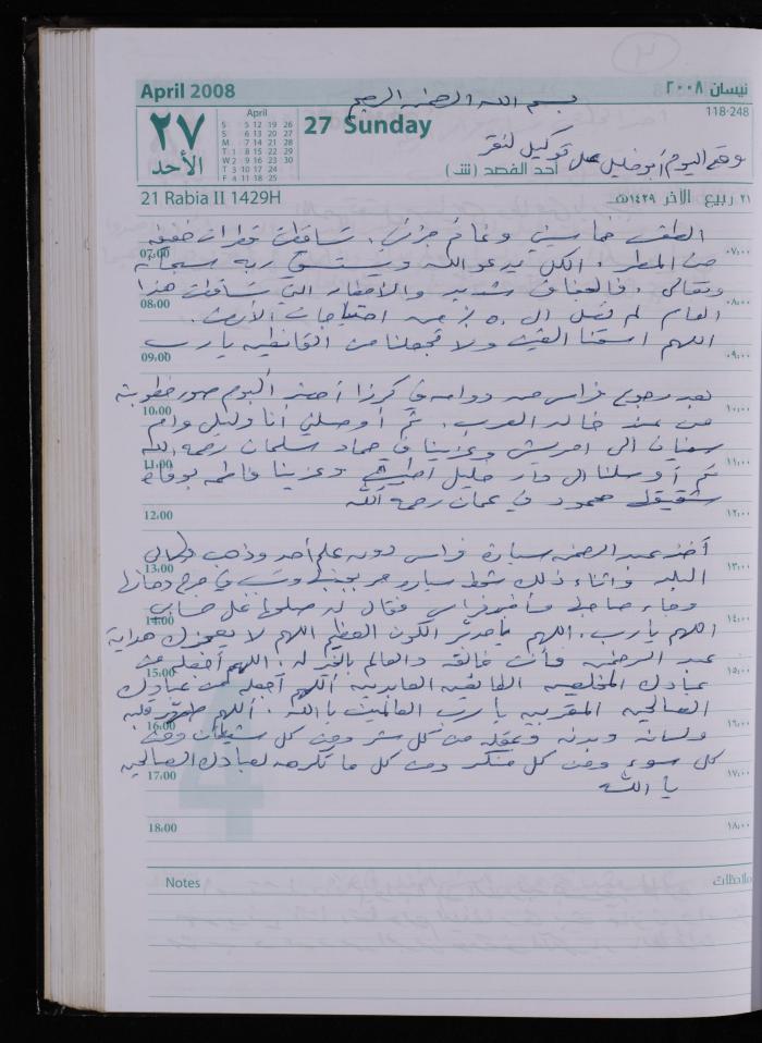 The Diary of Fadeyyeh Darabe, Dura- Hebron, 2008