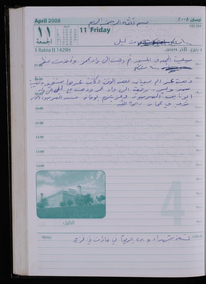 The Diary of Fadeyyeh Darabe, Dura- Hebron, 2008