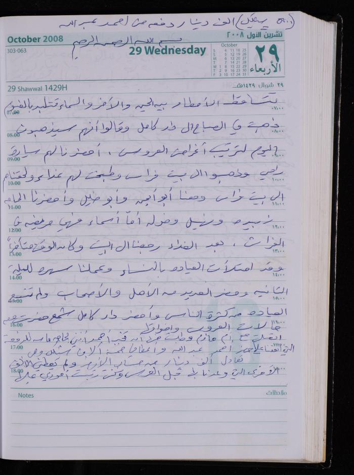 The Diary of Fadeyyeh Darabe, Dura- Hebron, 2008