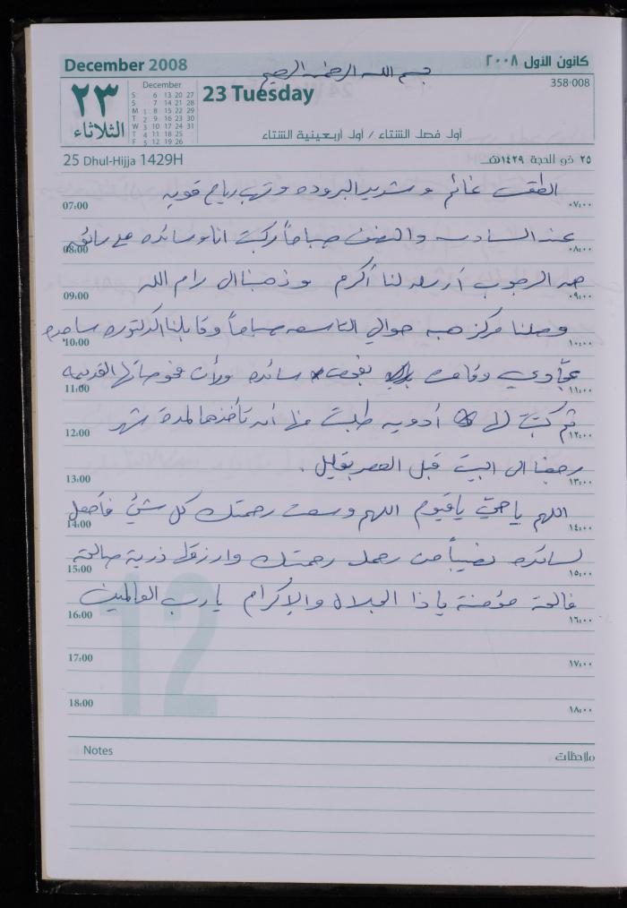 The Diary of Fadeyyeh Darabe, Dura- Hebron, 2008