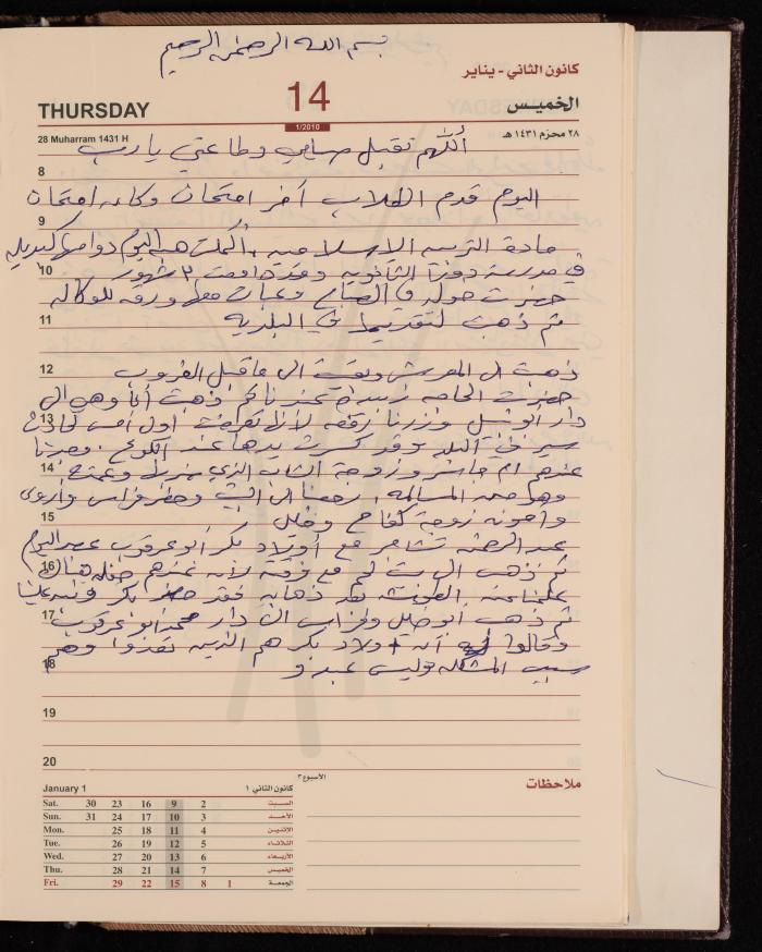 The Diary of Fadeyyeh Darabe, Dura- Hebron, 2010
