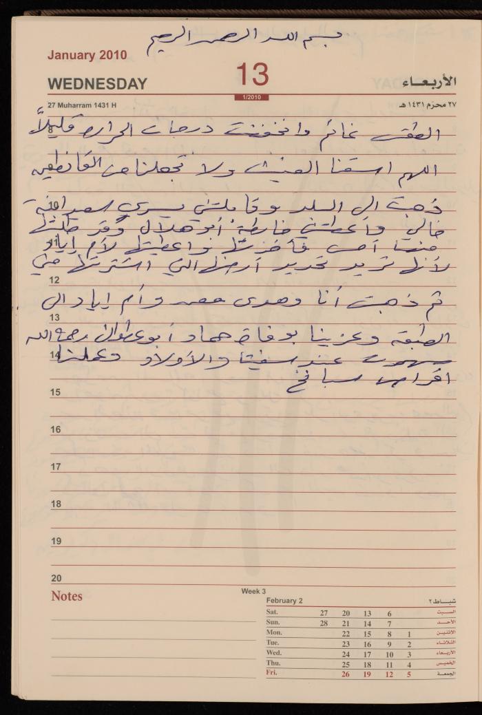 The Diary of Fadeyyeh Darabe, Dura- Hebron, 2010