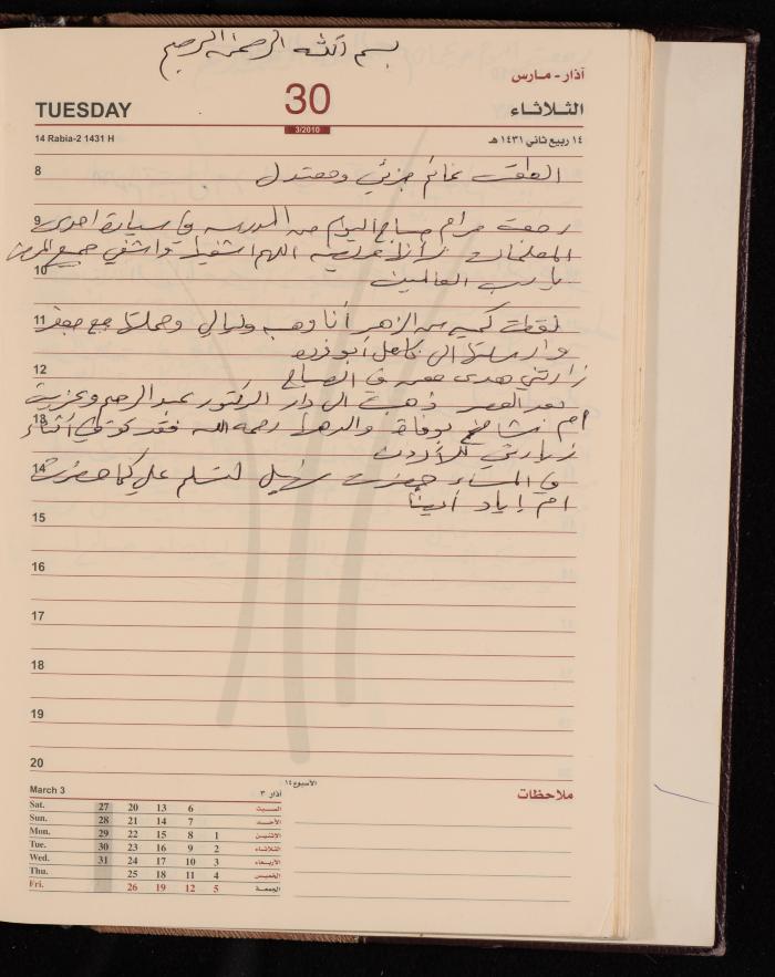 The Diary of Fadeyyeh Darabe, Dura- Hebron, 2010