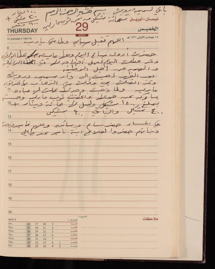 The Diary of Fadeyyeh Darabe, Dura- Hebron, 2010