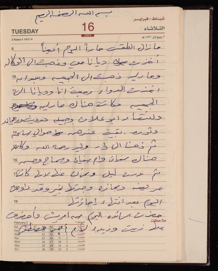 The Diary of Fadeyyeh Darabe, Dura- Hebron, 2010